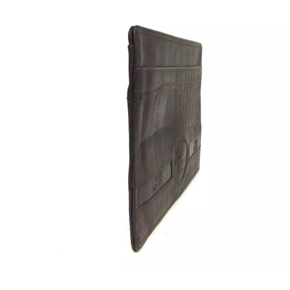GIANNI VERSACE Medusa Leather Card Case - Picture 2 of 7